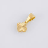 Dije Trébol Diamantado 0.45g / 1/2 in Oro Amarillo 18K