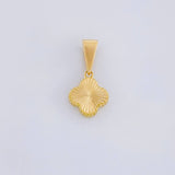 Dije Trébol Diamantado 0.95g / 1/2 in Oro Amarillo 18K