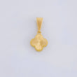 Dije Trébol Diamantado 0.85g / 1/2 in Oro Amarillo 18K