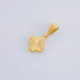 Dije Trébol Diamantado 0.85g / 1/2 in Oro Amarillo 18K