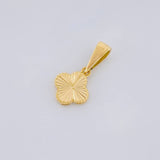 Dije Trébol Diamantado 0.95g / 3/4 in Oro Amarillo 18K