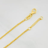 Pulso Modulable Aro Seguido Virgen Milagrosa 1.8g / 7 1/4 in - 6 1/2 in / 0.86mm Oro Amarillo 18K