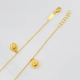 Classic Link Anklet Figures 2.45g / 9 in / 1mm Yellow Gold 18K