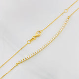 Cadena Media Luna Aro Seguido 3.1g / 18 in / 0.87mm Oro Amarillo 18K