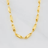 Cadena Eslabón Texturizado 13.85g / 26 in / 3.5mm Oro Amarillo 18K