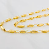 Cadena Eslabón Texturizado 13.85g / 26 in / 3.5mm Oro Amarillo 18K