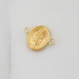 Herraje Virgen Milagrosa 0.6g / 1/2 in Oro Amarillo 18K
