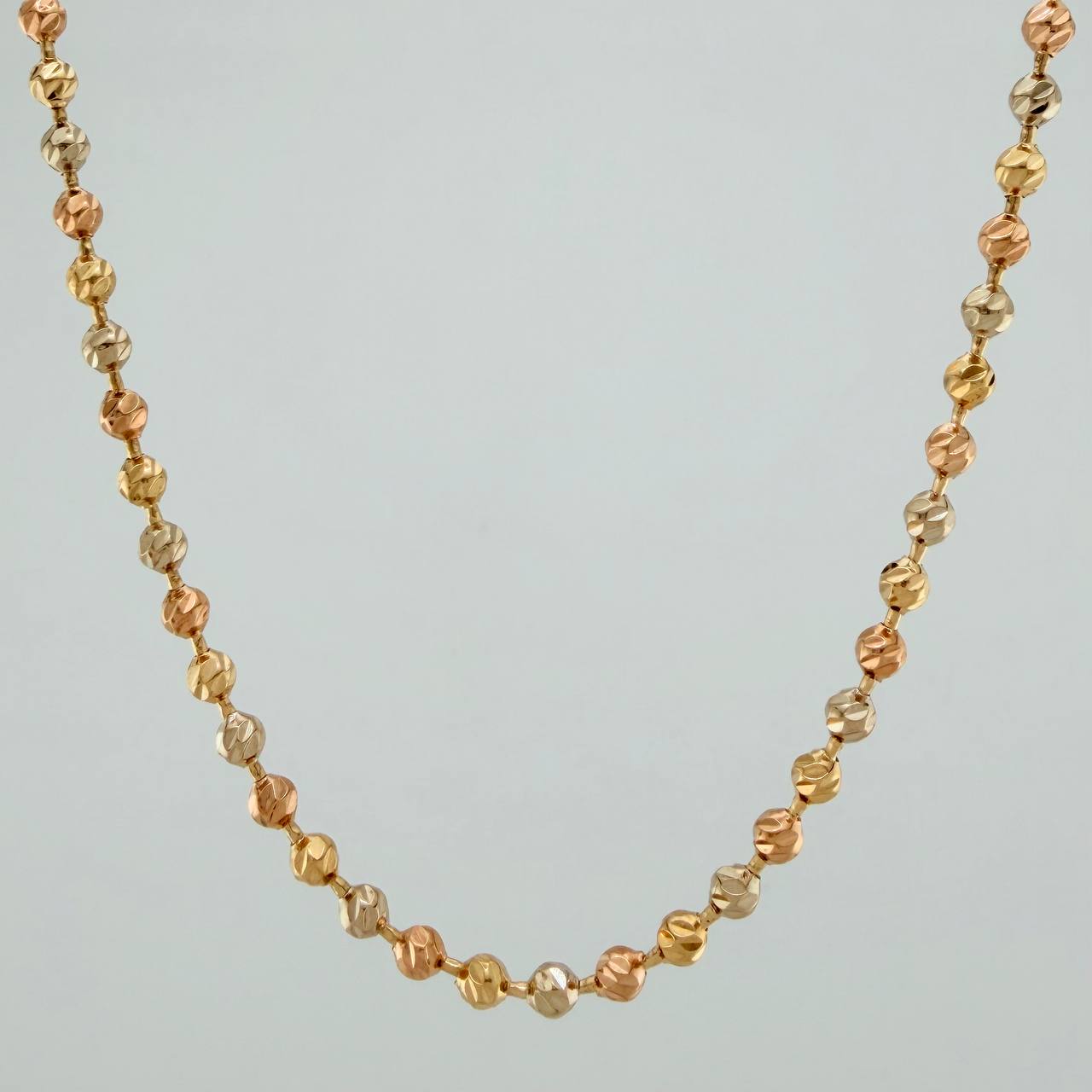 Cadena Militar 17.45gr / 24 1/4 in / 3mm Tres Oros 18K $