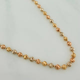 Cadena Militar 17.45gr / 24 1/4 in / 3mm Tres Oros 18K $