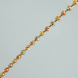 Cadena Militar 17.45gr / 24 1/4 in / 3mm Tres Oros 18K $