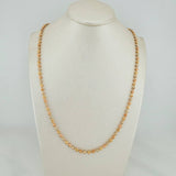 Cadena Militar 17.45gr / 24 1/4 in / 3mm Tres Oros 18K $