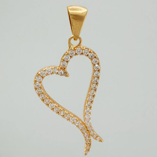 Dije Silueta Corazon 2.55gr / 1 1/2 in / Oro Amarillo 18K $