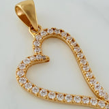 Dije Silueta Corazon 2.55gr / 1 1/2 in / Oro Amarillo 18K $