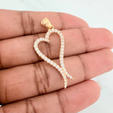 Dije Silueta Corazon 2.55gr / 1 1/2 in / Oro Amarillo 18K $