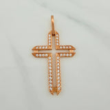 Dije Cruz 5.7gr / 1 3/4 in / Oro Rosa 18K $