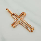 Dije Cruz 5.7gr / 1 3/4 in / Oro Rosa 18K $