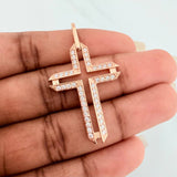 Dije Cruz 5.7gr / 1 3/4 in / Oro Rosa 18K $