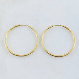 Hoop Earrings Hoop 1.3gr / 1in / 18K Gold