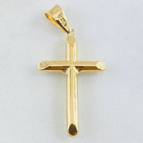 Pendant Flat Point Cross 1.35gr / 1 3/4 in / 18K Gold