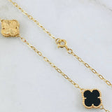 Black Gold Clover Chain 10gr / 19.7in / 18K Gold