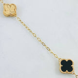 Black Gold Clover Chain 10gr / 19.7in / 18K Gold