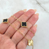 Black Gold Clover Chain 10gr / 19.7in / 18K Gold