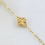 Cadena Trébol Dorado 7.05gr / 50cm / Oro Amarillo Nac.Esp. 18K