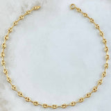 GC Anklet 3.3gr / 10.0in / 18K Gold