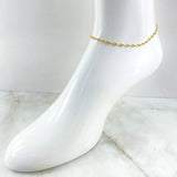 GC Anklet 3.3gr / 10.0in / 18K Gold
