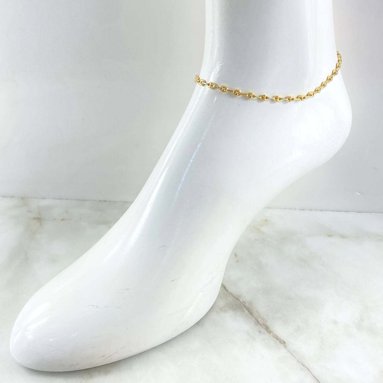 GC Anklet 2.8gr / 9.8in / 18K Gold