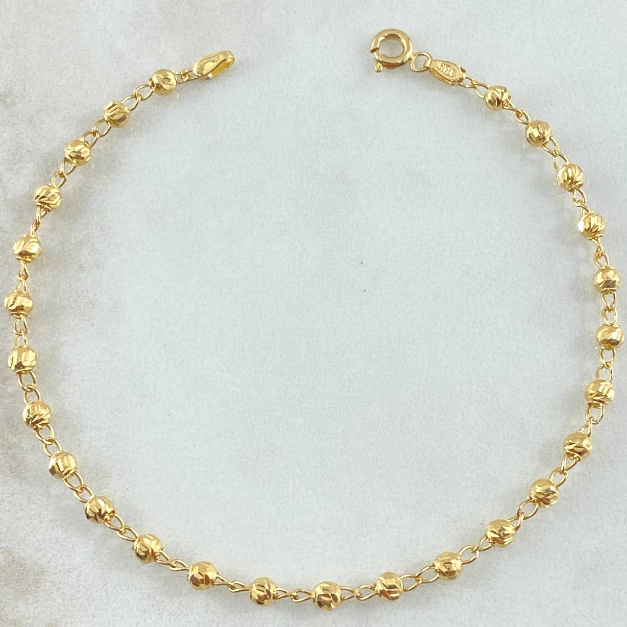 Pulso Tipo Militar 1.85gr / 6 3/4 in / 3mm Oro Amarillo 18K