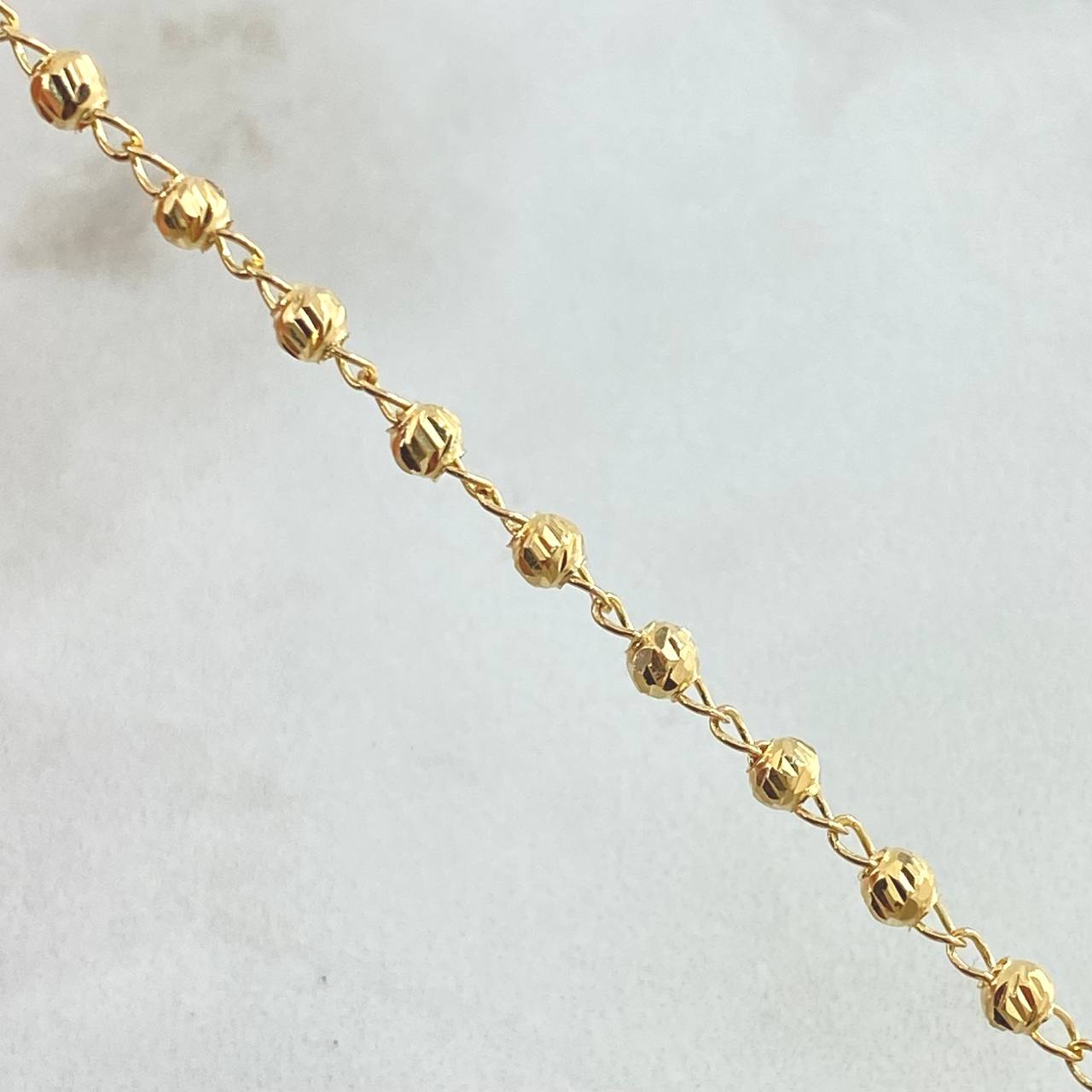 Pulso Tipo Militar 1.85gr / 6 3/4 in / 3mm Oro Amarillo 18K