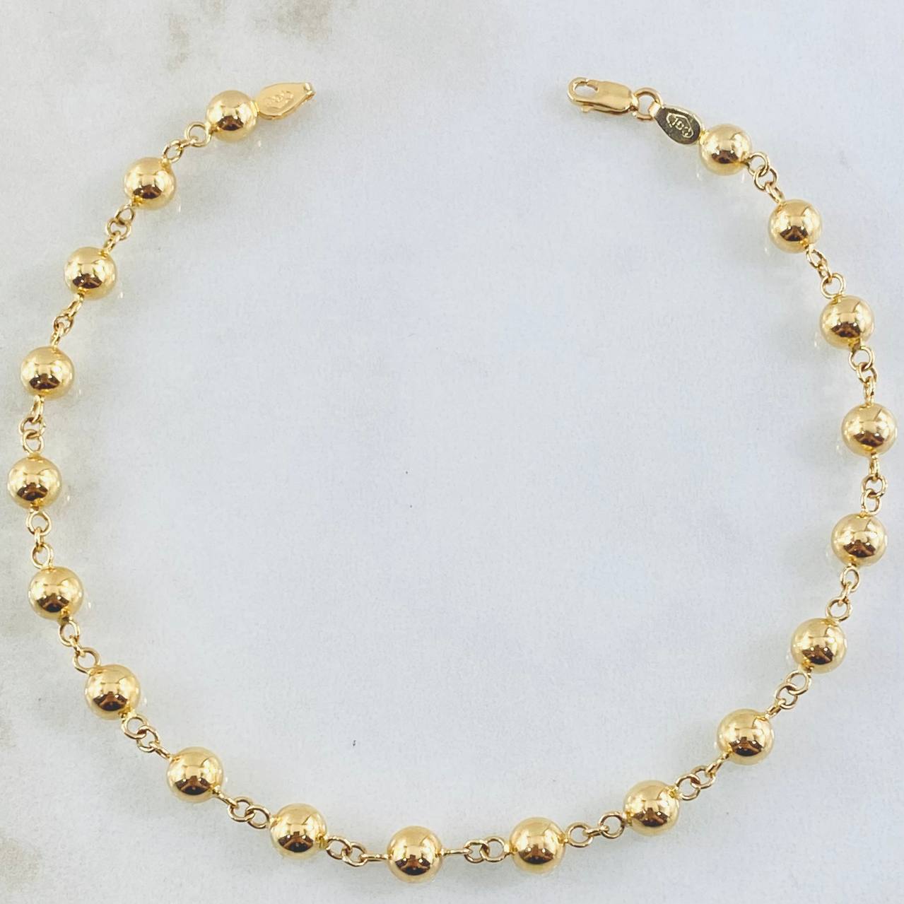 Military Type Bracelet 4.4gr / 8.5in / 18K Gold