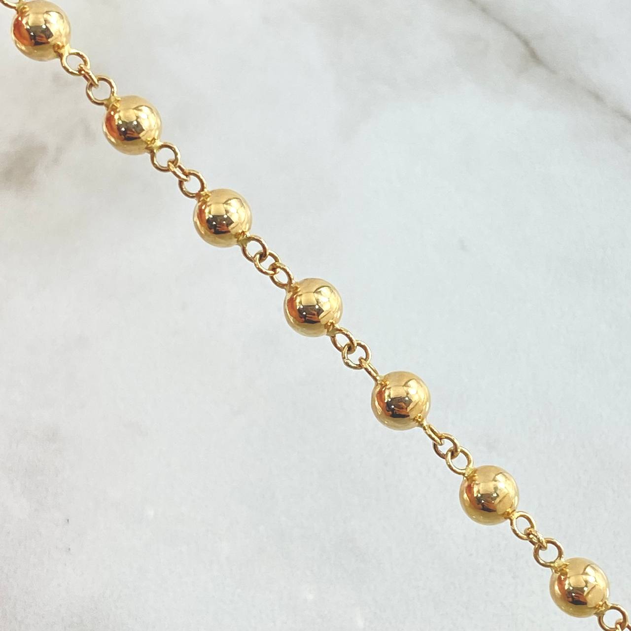 Military Type Bracelet 4.4gr / 8.5in / 18K Gold