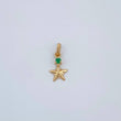 Dije Estrella Esmeralda 0.25gr / 1/2 in / Oro Amarillo 18K %