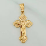 Dije Cruz Cristo 1.1gr / 1 1/4 in / Oro Amarillo 18K $