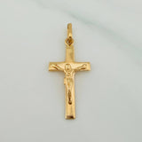 Dije Cruz Cristo 1.15gr / 1 1/4 in / Oro Amarillo 18K $