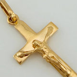 Dije Cruz Cristo 1.15gr / 1 1/4 in / Oro Amarillo 18K $