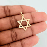 Dije Estrella De David 1.35gr / 1 in / Oro Amarillo 18K $