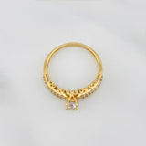 Anillo Solitario Churumbela 2.25 g / T7 Oro Amarillo 18K