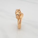 Anillo Rostro Caballo 6.35 g / T10 1/2 Oro Rosa 18K