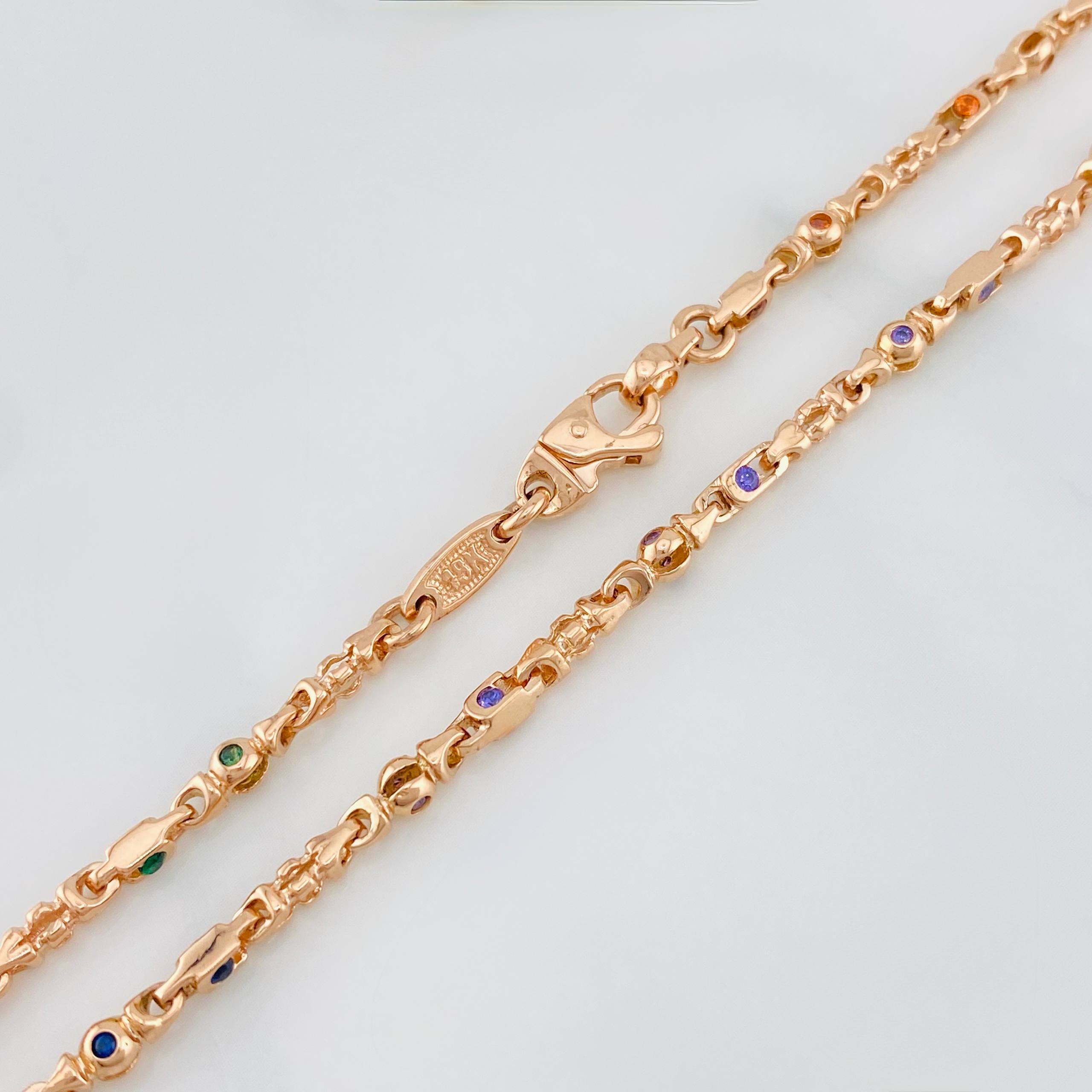 Rustic Chain 23.3 g / 20 in / 2.4 mm 18K Rose Gold