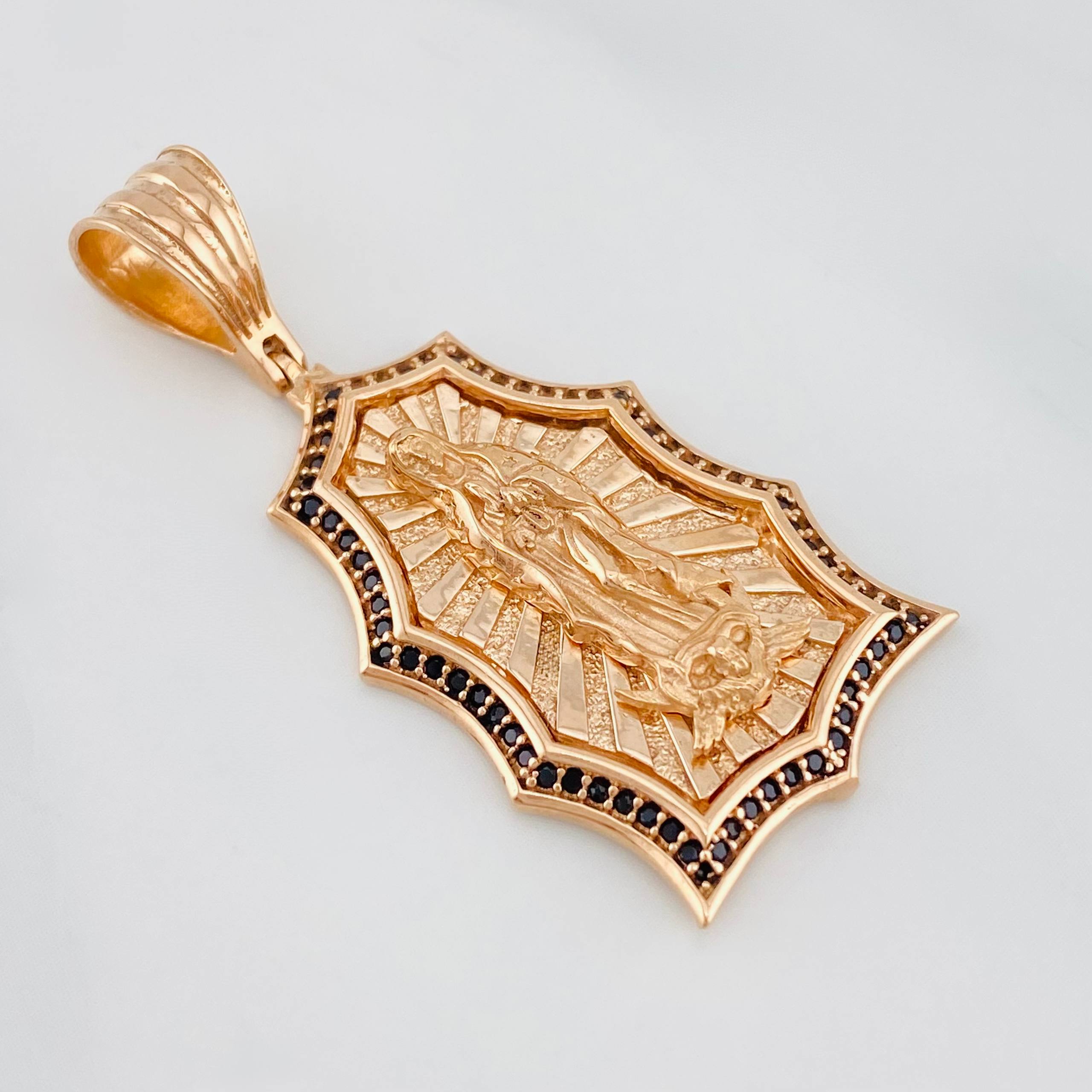 Dije Dije Virgen De Guadalupe 7.35 g / 1 1/2 in Oro Rosa 18K