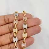 Bracelet Gc 17.3 g / 7 in / 3.96 mm Three Golds 18K