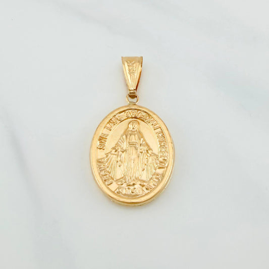 Dije Virgen Milagrosa 2 g / 1 1/4 in Oro Amarillo 18K