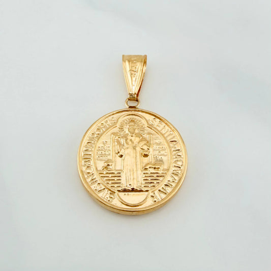 Dije San Benito 2.6 g / 1 1/4 in Oro Amarillo 18K