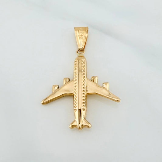 Dije Avión 1.7 g / 1 1/2 in Oro Amarillo 18K