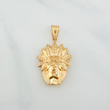 Dije Indio 2 g / 1 1/2 in Oro Amarillo 18K