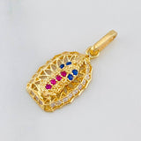 Dije Virgen Guadalupe 1.3 g / 3/4 in Oro Amarillo 18K