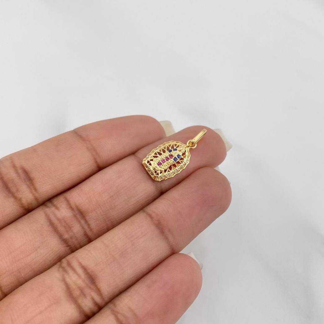 Dije Virgen Guadalupe 1.3 g / 3/4 in Oro Amarillo 18K